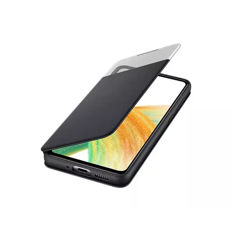 Capa com carteira Samsung EF-EA336PBEGEW para Galaxy A33 5G, compatível com ecrãs de 6,4 polegadas, preto, 1 compartimento para cartões
