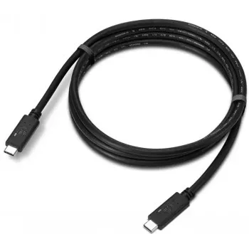 Cabo USB Lenovo USB4 Gen 2x2 4X91U92143, USB‑C para USB‑C, 1,5 m, 20 Gbit/s, preto