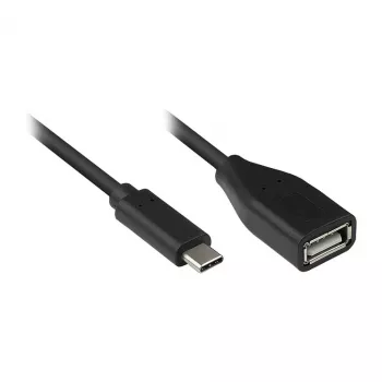 Alcasa 2511-OTG2. Comprimento do cabo: 0,1 m, Ligação 1: USB C, Ligação 2: USB A, Versão USB: USB 2.0, Taxa máxima de transferência de dados: 480 Mbit/s, Descri