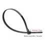 Abraçadeira de cabo reutilizável 150 mm x 7,2 mm, preto, resistente a UV, -40 °C a +85 °C, 100 unidades (KAB-R15S72)