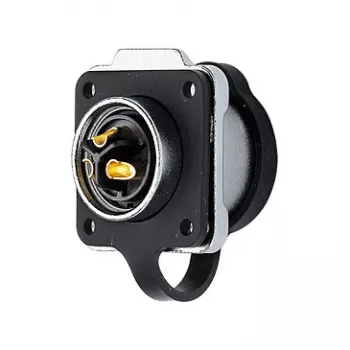 Good Connections IC01-20P303 - S1 - Alimentação (3 polos) - preto - reto - Metal - Plástico - Dourado - Liga de cobre