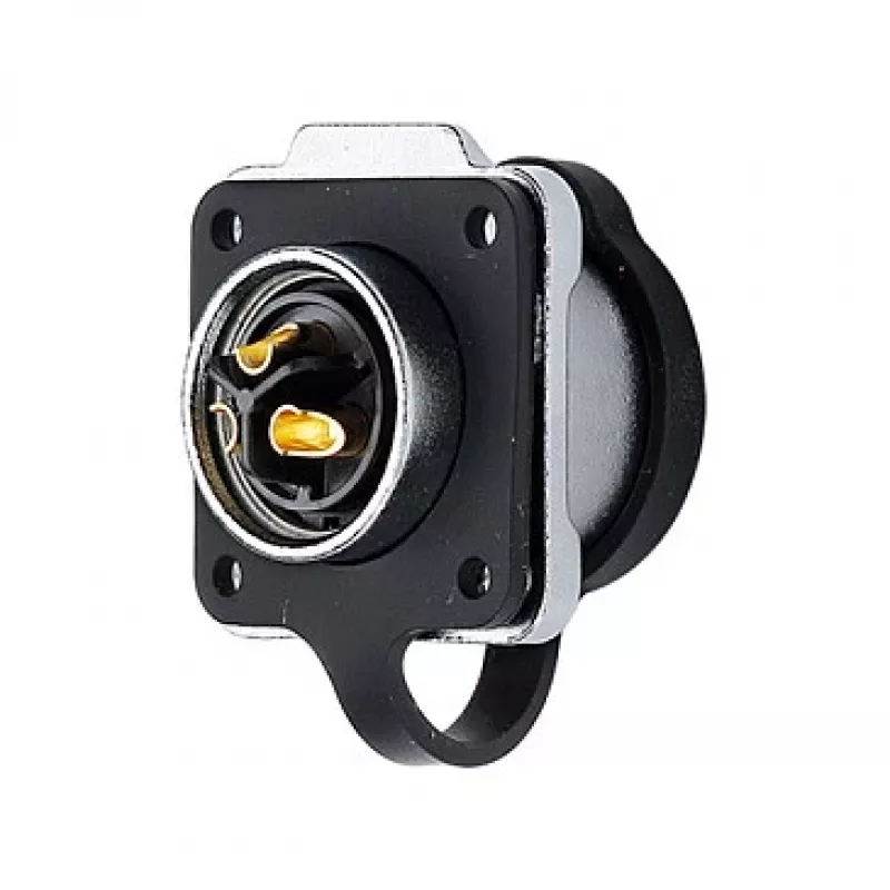 Good Connections IC01-20P303 - S1 - Alimentação (3 polos) - preto - reto - Metal - Plástico - Dourado - Liga de cobre