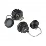Good Connections IC04-U205 - USB A - preto - Fêmea - reto - Politereftalato de butileno (PBT) - Policloreto de vinilo (PVC) - IP65 - IP67