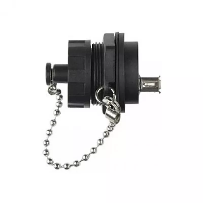 Good Connections IC04-U205 - USB A - preto - Fêmea - reto - Politereftalato de butileno (PBT) - Policloreto de vinilo (PVC) - IP65 - IP67