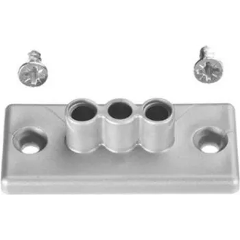 Bachmann Easy-Desk 2B - Conjunto de montagem para gestão de cabos - prateado