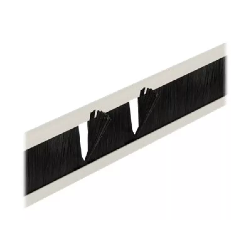 Painel de gestão de cabos DeLOCK 19 polegadas Barra de escovas de gestão de cabos sem ferramentas 2U cinzento