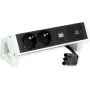 Bachmann 902.933 DESK2 régua de tomadas, branco, 2x Schuko, 1x USB-C 30 W