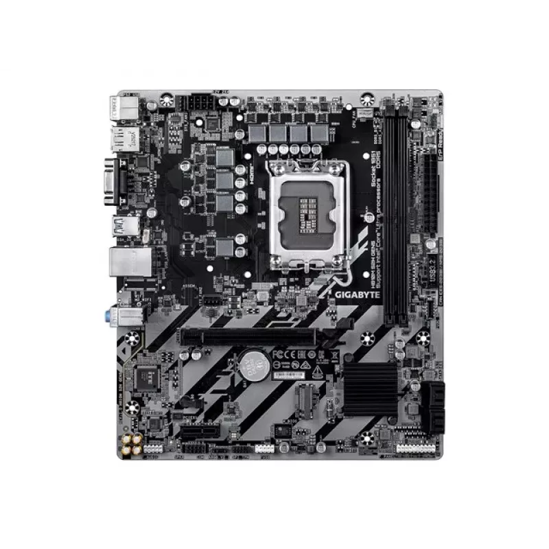 Placa-mãe GIGABYTE H810M S2H GEN5 Micro ATX — LGA 1851, Intel H810, 2×DIMM DDR5 até 6400MHz, 1×PCIe 4.0 M.2, 1GbE