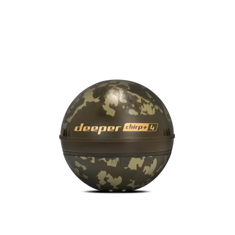 Sonar Deeper Smart Sonar Chirp+4 sonda de peixe Wi-Fi, bateria incorporada, caixa ABS, verde/castanho