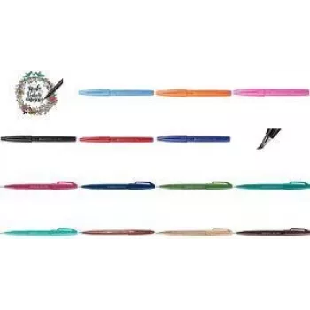 Marcador PENTEL Brush Sign Fine – cinzento-claro, ponta de pincel fina, 1 unidade