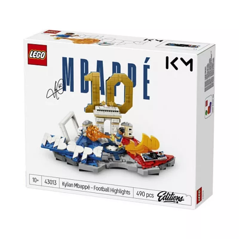 LEGO Editions 43013 Kylian Mbappé – momentos de futebol