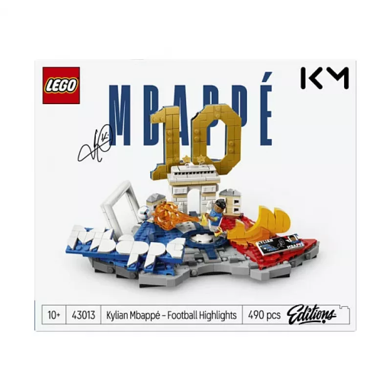 LEGO Editions 43013 Kylian Mbappé – momentos de futebol