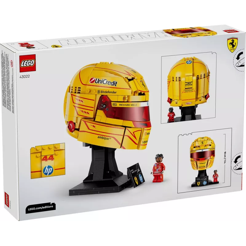 LEGO Editions 43022 Capacete Lewis Hamilton Scuderia Ferrari HP