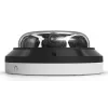 Câmara de vigilância dome IP UBIQUITI AI Multi Sensor 4 — 3840×2160, campo de visão 360°, zoom ótico 2,33×, montagem no teto, com fios (branco/preto)