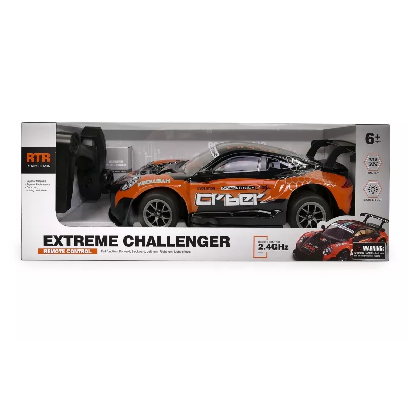 Carro telecomandado Artyk Car R/C laranja – carro de brinquedo telecomandado, a pilhas, modelo 176982