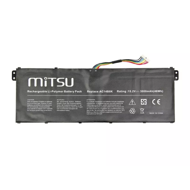 Bateria MITSU BC/AC-E3 para portáteis Acer 2200 mAh 33 Wh 15,2 V