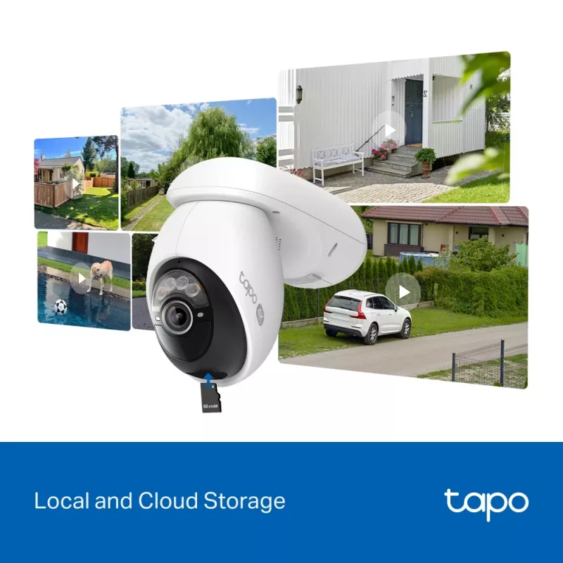 TP-Link Tapo kit de câmara de segurança rotativa/inclinável alimentada a energia solar