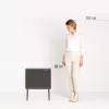 Brabantia Bo Touch Bin 34 L 2 cestos bege largura 540 mm profundidade 312 mm altura 680 mm