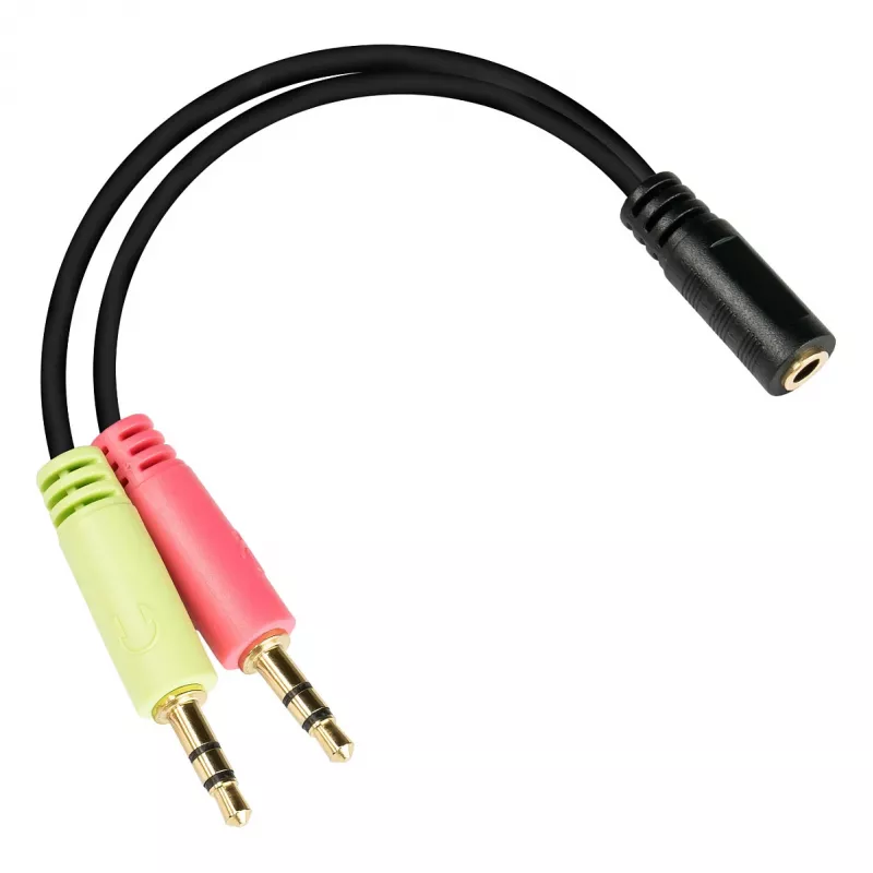 Adaptador de headset Good Connections jack 3,5 mm CTIA com pinça