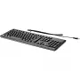 Teclado USB HP para PC tamanho completo com fio USB preto QY776AA#ABE