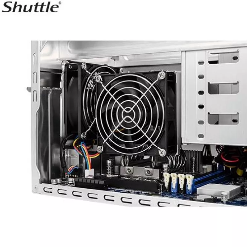 Shuttle PCB-SB860R811 SB860R8 XPC Cube Barebone, S-1851, Intel B860, 4x DDR5, Xe Graphics, 500 W, preto