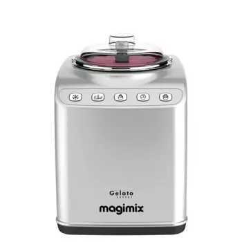 Máquina de gelados com compressor Magimix Gelato Expert, 2 L, 180 W, aço inoxidável