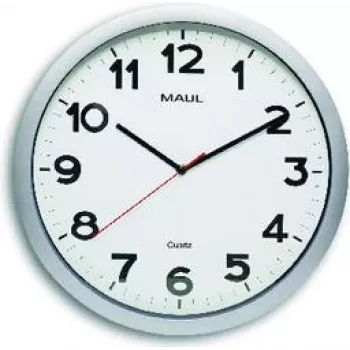 Relógio de parede Jakob Maul GmbH MAULstep O 40 cm prateado (9054195)