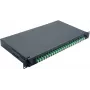 Helos 375555 caixa de emendas de fibra ótica de 19", 24x LC/APC Duplex OS2, pronta para emenda, preto