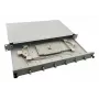 Helos 375550 caixa de emendas de fibra ótica de 19", 6x LC/APC Duplex OS2, pronta para emenda, cinzento