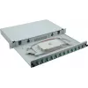 Helos 375552 caixa de emendas de fibra ótica de 19", 12x LC/APC Duplex OS2, pronta para emenda, cinzento