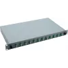 Helos 375552 caixa de emendas de fibra ótica de 19", 12x LC/APC Duplex OS2, pronta para emenda, cinzento