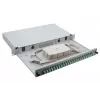 Helos 375554 caixa de emendas de fibra ótica de 19", 24x LC/APC Duplex OS2, pronta para emenda, cinzento