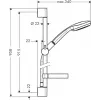 Sistema de duche Hansgrohe Croma 100 27771000 cromado