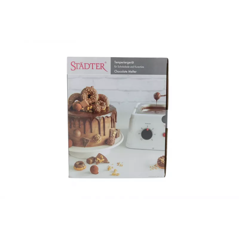 Derretedor de chocolate Städter, 1,5 L, prateado/branco