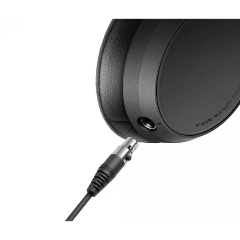 Auscultadores de estúdio profissionais abertos Sennheiser HD 480 PRO PLUS com estojo e acessórios incluídos