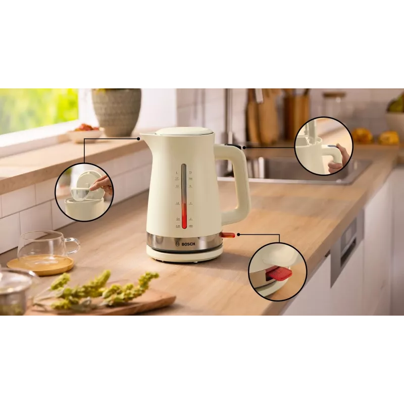 Chaleira Bosch MyMoment 1,7 l 2400 W creme