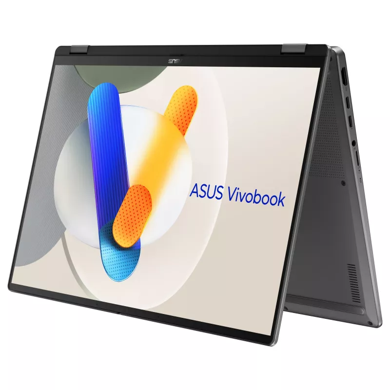 Portátil 2-em-1 ASUS Vivobook 16 Flip TP3607SA-SI155W, Intel Core Ultra 7 256V, ecrã tátil 16 polegadas WUXGA, 16 GB RAM, 1 TB SSD, Windows 11 Home, cinzento