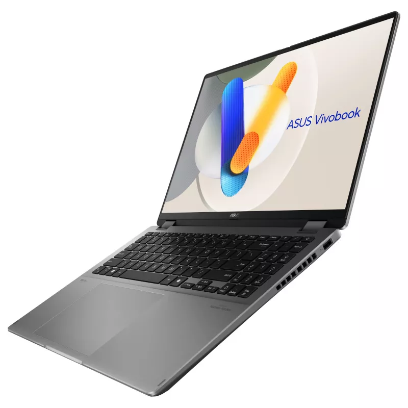 Portátil 2-em-1 ASUS Vivobook 16 Flip TP3607SA-SI155W, Intel Core Ultra 7 256V, ecrã tátil 16 polegadas WUXGA, 16 GB RAM, 1 TB SSD, Windows 11 Home, cinzento