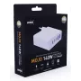 Carregador rápido Verico MOJO GaN 140W multi-porta USB-C e USB-A para portáteis, smartphones e tablets, branco