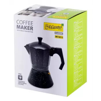Máquina de café Maestro MR-1667-6 — cafeteira de espresso para 6 chávenas
