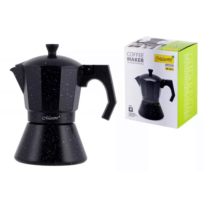 Máquina de café Maestro MR-1667-6 — cafeteira de espresso para 6 chávenas
