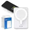 Powerbank SAVIO BA-13 10000 mAh com saída de 20 W e carregamento sem fios, branco