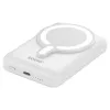 Powerbank SAVIO BA-13 10000 mAh com saída de 20 W e carregamento sem fios, branco