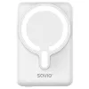 Powerbank SAVIO BA-13 10000 mAh com saída de 20 W e carregamento sem fios, branco