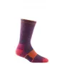 Meia de bota Darn Tough Hiker, ameixa mesclado, tamanho M