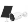 Câmara de vigilância solar 4G LTE Hikvision DS-2CFS04/4G(2,8 mm) com lente de 2,8 mm e painel solar
