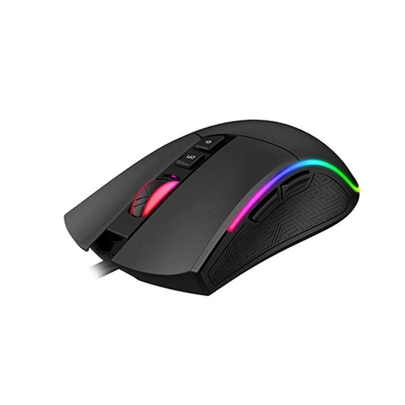 Rato gaming HAVIT MS1001S V2 sensor ótico RGB com fios preto-cinzento