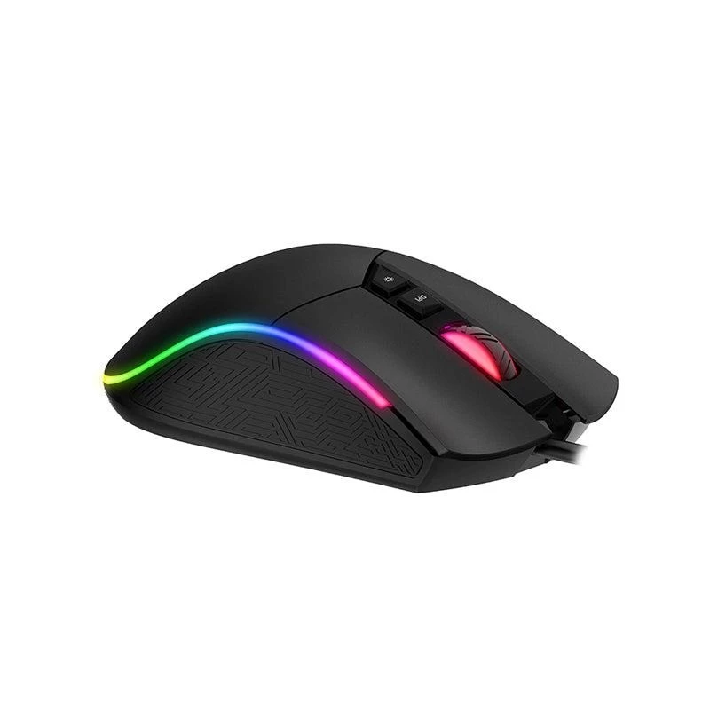 Rato gaming HAVIT MS1001S V2 sensor ótico RGB com fios preto-cinzento