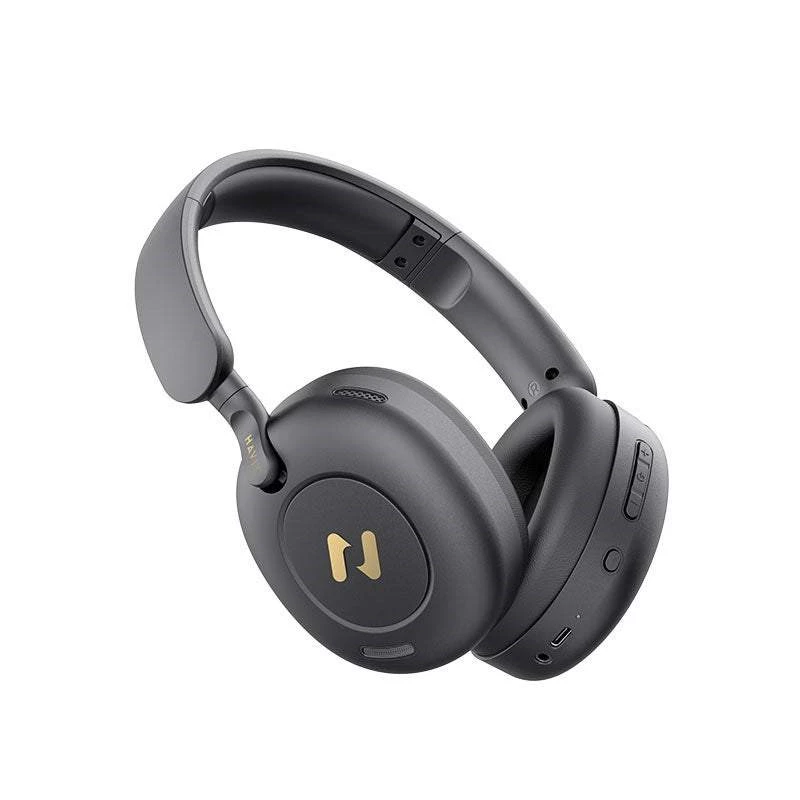 Auscultadores Bluetooth over-ear HAVIT H655BT PRO — áudio sem fios, microfone incorporado, preto