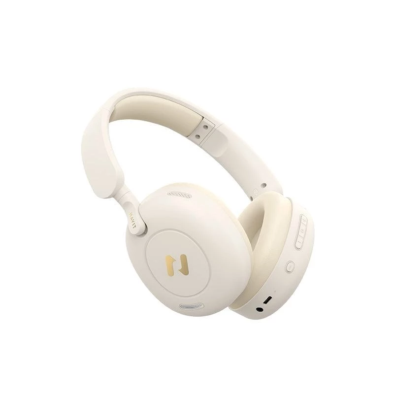 Auscultadores Bluetooth over-ear HAVIT H655BT PRO — auscultadores sem fios, bege, áudio Bluetooth
